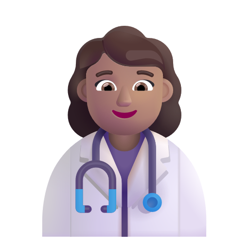 Woman Health Worker: Medium Skin Tone on Microsoft 3D