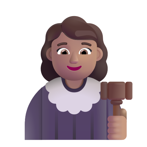 Woman Judge: Medium Skin Tone on Microsoft 3D