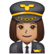 Woman Pilot: Medium Skin Tone on Samsung