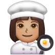 Woman Cook: Medium Skin Tone on Samsung