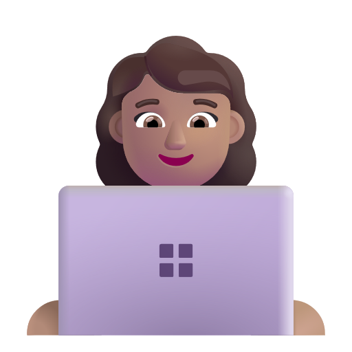 Woman Technologist: Medium Skin Tone on Microsoft 3D