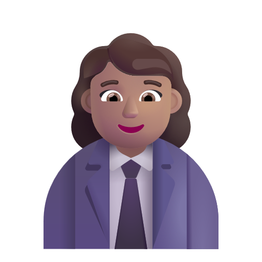 Woman Office Worker: Medium Skin Tone on Microsoft 3D