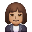 Woman Office Worker: Medium Skin Tone on Samsung