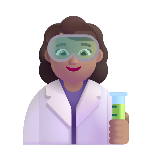Woman Scientist: Medium Skin Tone on Microsoft 3D