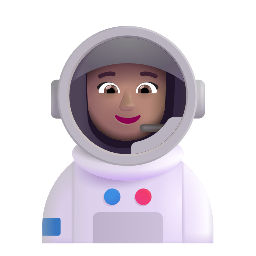 Woman Astronaut: Medium Skin Tone on Microsoft 3D
