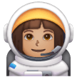 Woman Astronaut: Medium Skin Tone on Samsung