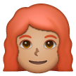 Woman: Red Hair: Medium Skin Tone on Samsung