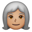 Woman: White Hair: Medium Skin Tone on Samsung