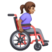 Woman In Manual Wheelchair Facing Right: Medium Skin Tone on Samsung