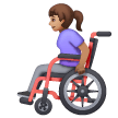 Woman In Manual Wheelchair: Medium Skin Tone on Samsung