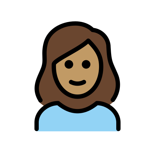 Woman: Medium Skin Tone on OpenMoji