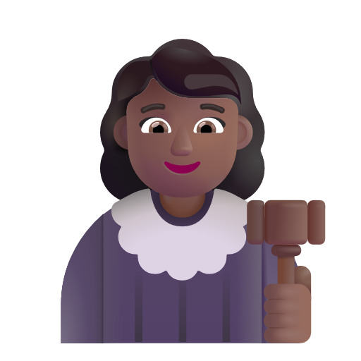 Woman Judge: Medium-Dark Skin Tone on Microsoft 3D