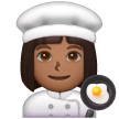 Woman Cook: Medium-Dark Skin Tone on Samsung