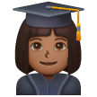 Woman Student: Medium-Dark Skin Tone on Samsung