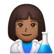 Woman Scientist: Medium-Dark Skin Tone on Samsung