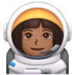 Woman Astronaut: Medium-Dark Skin Tone on Samsung