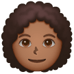 Woman: Curly Hair: Medium-Dark Skin Tone on Samsung