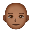 Woman: Bald: Medium-Dark Skin Tone on Samsung