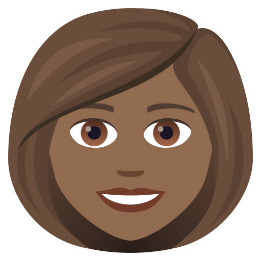 Woman: Medium-Dark Skin Tone on JoyPixels