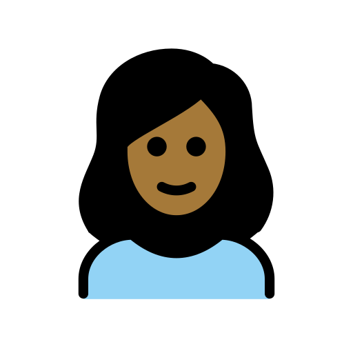 Woman: Medium-Dark Skin Tone on OpenMoji