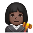 Woman Judge: Dark Skin Tone on Samsung