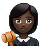 Woman Judge: Dark Skin Tone on WhatsApp