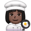 Woman Cook: Dark Skin Tone on Samsung