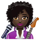 Woman Singer: Dark Skin Tone on WhatsApp