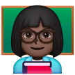 Woman Teacher: Dark Skin Tone on Samsung