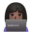 Woman Technologist: Dark Skin Tone on Samsung
