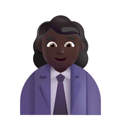 Woman Office Worker: Dark Skin Tone on Microsoft 3D
