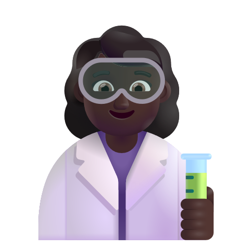 Woman Scientist: Dark Skin Tone on Microsoft 3D