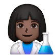 Woman Scientist: Dark Skin Tone on Samsung
