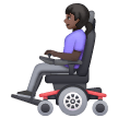 Woman In Motorized Wheelchair: Dark Skin Tone on Samsung