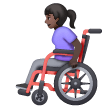 Woman In Manual Wheelchair: Dark Skin Tone on Samsung