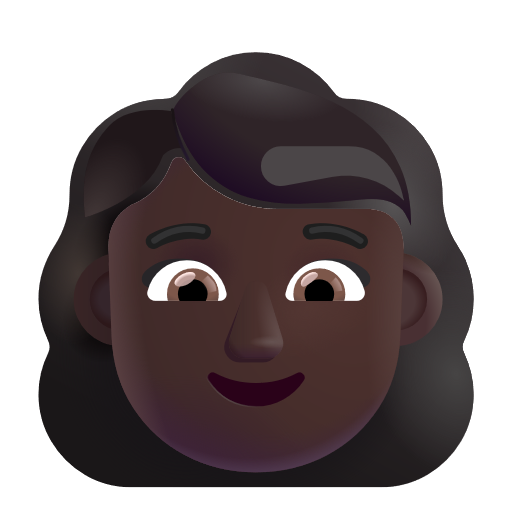 Woman: Dark Skin Tone on Microsoft 3D