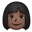Woman: Dark Skin Tone on Samsung