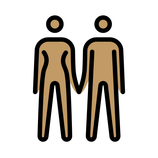 Man And Woman Holding Hands: Medium Skin Tone on OpenMoji