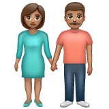 Man And Woman Holding Hands: Medium Skin Tone on WhatsApp