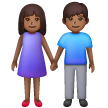 Man And Woman Holding Hands: Medium-Dark Skin Tone on Samsung