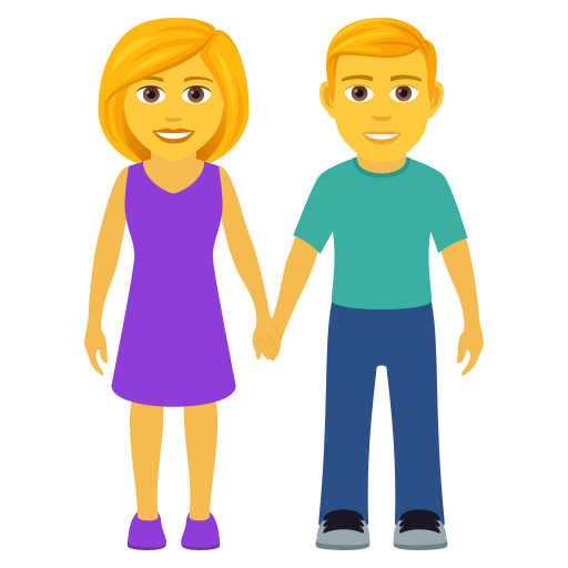 Man And Woman Holding Hands on JoyPixels