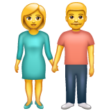 Man And Woman Holding Hands on WhatsApp