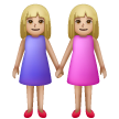 Two Women Holding Hands: Medium-Light Skin Tone on Samsung