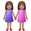 Two Women Holding Hands: Medium Skin Tone on Samsung