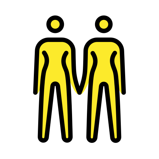 Two Women Holding Hands on OpenMoji