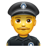 Man Police Officer on WhatsApp