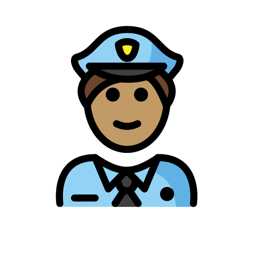Police Officer: Medium Skin Tone on OpenMoji