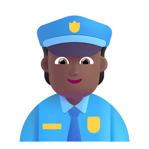 Police Officer: Medium-Dark Skin Tone on Microsoft 3D