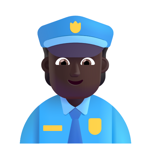 Police Officer: Dark Skin Tone on Microsoft 3D