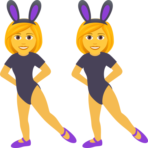 Women With Bunny Ears on JoyPixels